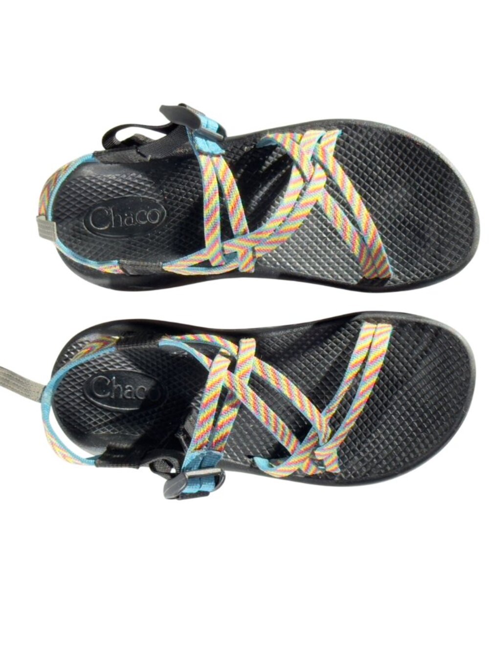 CHACO Z/Cloud Sandals Adjustable Straps Vibrant Pattern Size UK 5 US 7 - Picture 12 of 13